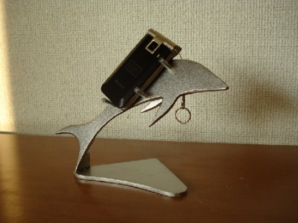 画像1: ドルフィン携帯電話スタンド (1)