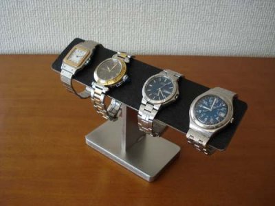 画像3: 腕時計スタンド　腕時計スタンド 高級　 2本 ブラックコルク4本掛けバー腕時計スタンド　　