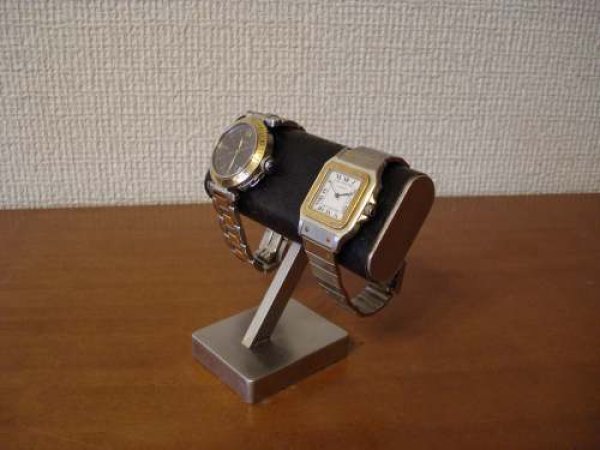 画像1: 腕時計スタンド　腕時計スタンド ２本　腕時計スタンド おしゃれ 　ブラックチビ助腕時計スタンド (1)