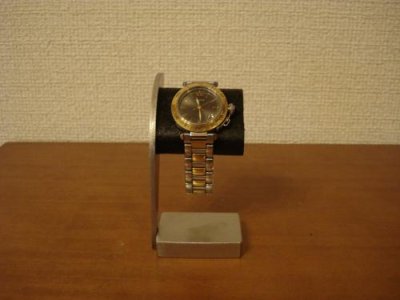 画像1: 腕時計スタンド　ブラックデスク時計スタンド