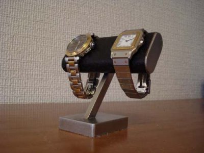 画像1: 腕時計スタンド　腕時計スタンド ２本　腕時計スタンド おしゃれ 　ブラックチビ助腕時計スタンド