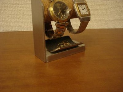 画像1: 腕時計スタンド　女性用2本掛け腕時計スタンド　スタンダード　JK56