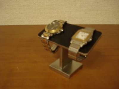 画像3: 腕時計スタンド　ブラックコルク2本掛け腕時計スタンド　WS7844