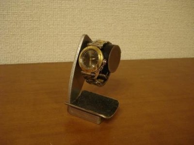 画像3: 腕時計スタンド　ブラックデスク腕時計スタンド　1本掛け　ブラックトレイバージョン　DS459