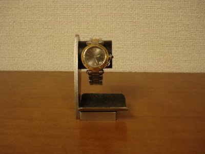 画像1: 腕時計スタンド　ブラックデスク腕時計スタンド　1本掛け　ブラックトレイバージョン　DS459