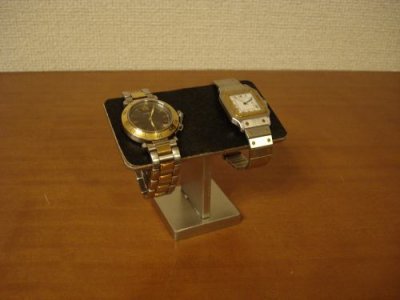 画像2: 腕時計スタンド　ブラックコルク2本掛け腕時計スタンド　WS7844