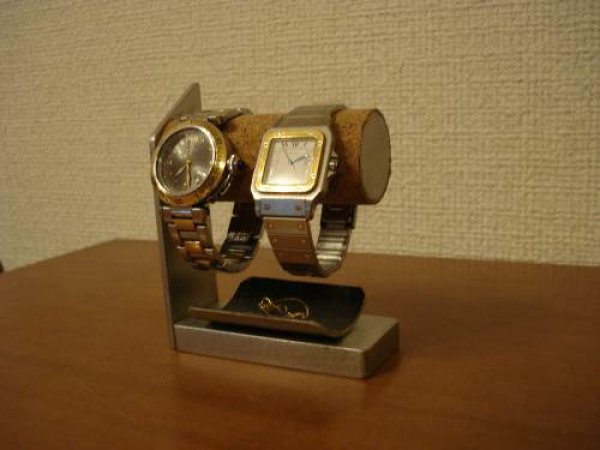 画像1: 腕時計スタンド　女性用2本掛け腕時計スタンド　スタンダード　JK56 (1)