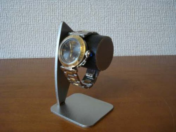 画像1: ウォッチスタンド　シングルブラック時計ケーススタンド　WSD433 (1)