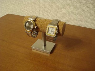 画像2: 腕時計スタンド　角台座2本掛け腕時計スタンド　スタンダード　WSD7754