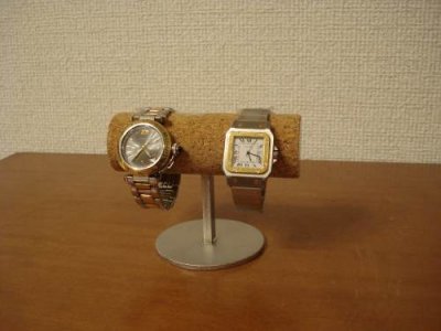 画像3: 時計スタンド　丸パイプ2本掛け腕時計スタンド　WSD8877