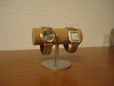 画像2: 時計スタンド　丸パイプ2本掛け腕時計スタンド　WSD8877