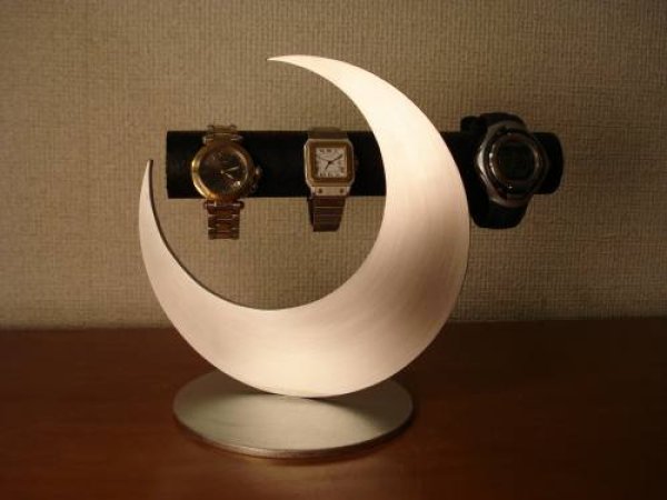 画像1: 誕生日プレゼントに　ブラック皆既月食腕時計スタンド　KWSD8812 (1)
