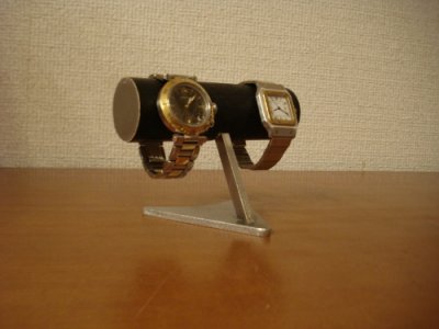 画像3: ウォッチスタンド　ブラック2本掛けデザイン腕時計スタンド　DSW45