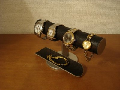 画像2: 腕時計スタンド　　4本掛け腕時計スタンドブラック　AK543