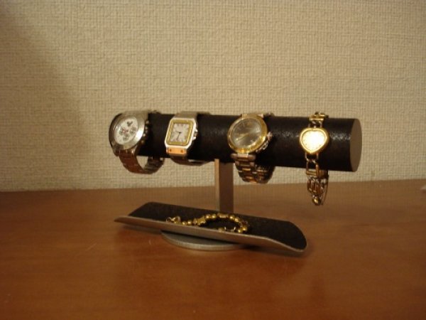 画像1: 腕時計スタンド　　4本掛け腕時計スタンドブラック　AK543 (1)