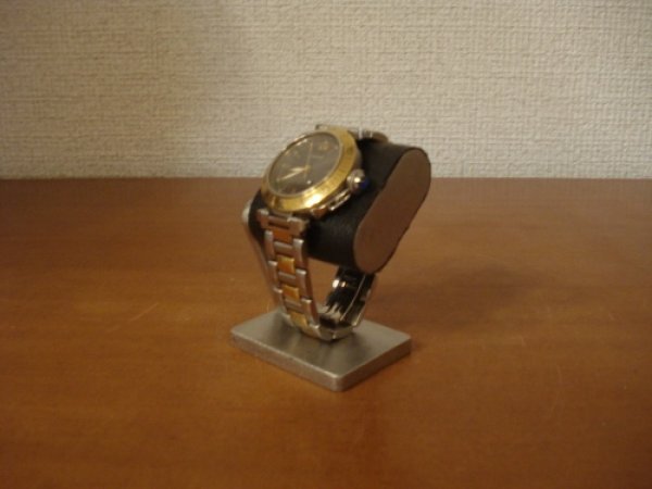 画像1: 腕時計スタンド　コンパクトだ円腕時計スタンド　ベルト台座接触バージョン AK495 (1)