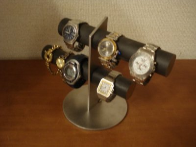 画像2: 腕時計スタンド　腕時計スタンド 6本　腕時計スタンド かわいい　腕時計スタンド diy　腕時計スタンド 高級　ウオッチスタンド　ブラック6本掛け腕時計スタンド スタンダード　AK287
