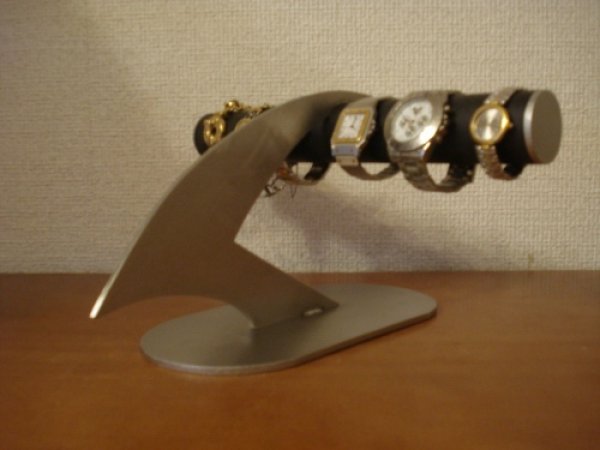 画像1: 腕時計スタンド　ブラックデザインインテリア4本掛け腕時計ディスプレイスタンド　AK822 (1)