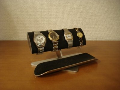 画像1: ウオッチスタンド　幅広だ円パイプ腕時計スタンド
