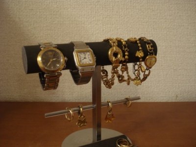 画像2: ウオッチスタンド　腕時計、ブレスレット、イヤリングスタンド　トレイ付き