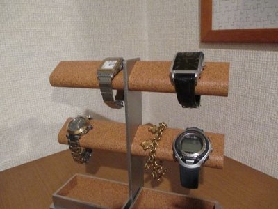 画像1: 腕時計スタンド　8本掛け楕円パイプ腕時計スタンド　ak-design