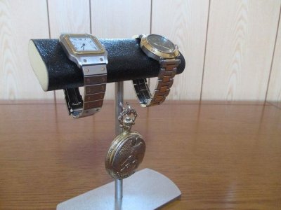画像2: 腕時計スタンド　腕時計、懐中時計スタンドブラック　受注販売  　
