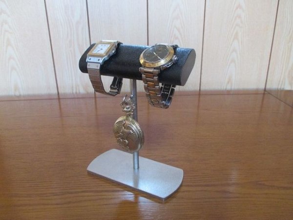 画像1: 腕時計スタンド　腕時計、懐中時計スタンドブラック　受注販売  　 (1)