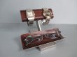 画像1: 腕時計スタンド　木目模樣腕時計、眼鏡スタンド　190418 (1)