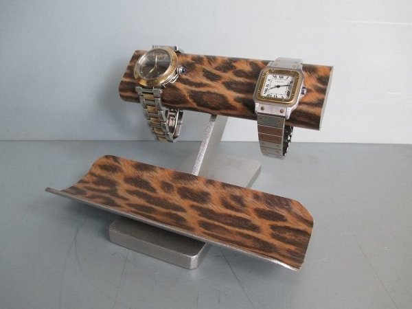 画像3: 腕時計スタンド　ヒョウ柄腕時計スタンド　190441 (3)