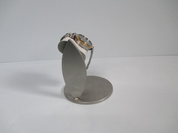 画像4: 腕時計スタンド　白樺風木目調だ円パイプ1本掛け　ak-design　受注製作 190502 (4)