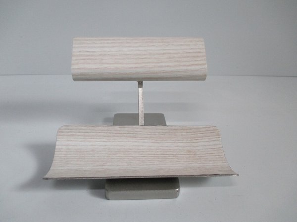 画像5: ウオッチスタンド　腕時計スタンド おしゃれ　腕時計スタンド 高級　白樺風木目模樣腕時計、眼鏡スタンド　190502 (5)