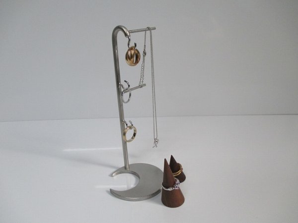 画像3: アクセサリースタンド　リングスタンド　三日月台座リング、指輪、ネックレススタンド　190801 (3)