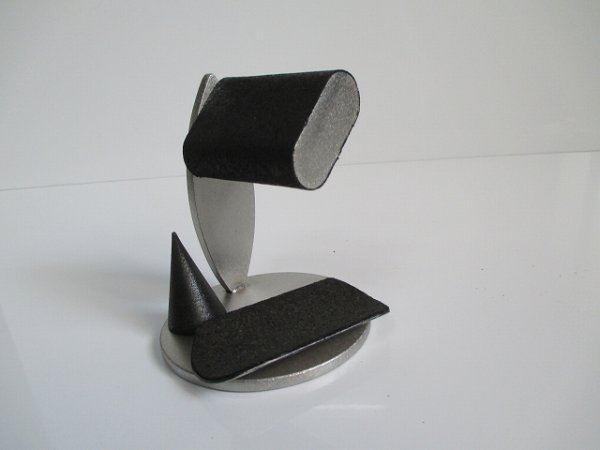 画像5:  時計スタンド 　トレイ、指輪スタンド付き腕時計スタンドブラック　190803 (5)