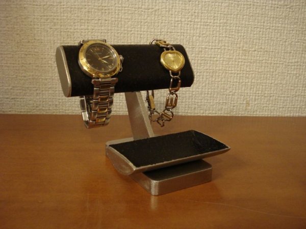 画像3: クリスマスプレゼントに！　ブラック2本掛けインテリアディスプレイスタンド　AK887  (3)