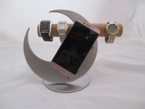 画像5: 腕時計スタンド　ウオッチスタンド　時計スタンド　腕時計スタンド 高級　腕時計スタンド おしゃれ　腕時計、スマホ、ネックレス三日月スタンド (5)