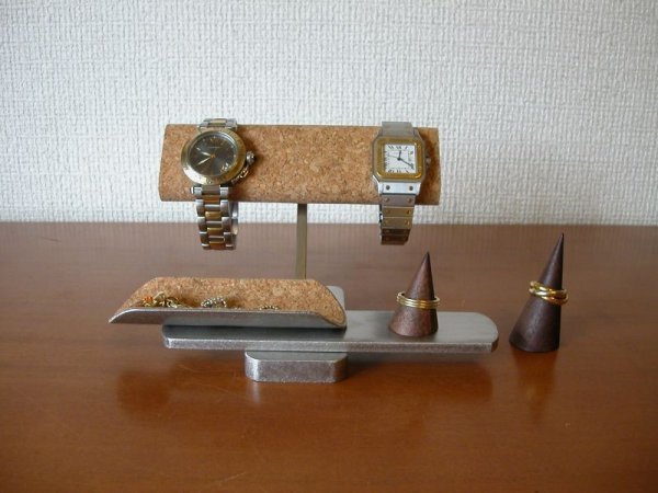 画像3: 腕時計スタンド　腕時計、リング、トレイ付きアクセサリースタンド　腕時計スタンド　ウオッチスタンド (3)