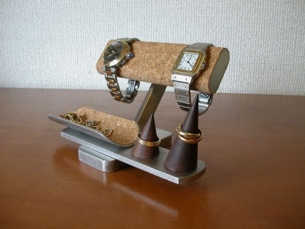 画像6: 腕時計スタンド　腕時計、リング、トレイ付きアクセサリースタンド　腕時計スタンド　ウオッチスタンド (6)
