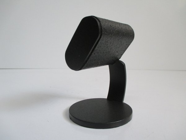 画像14: 腕時計スタンド　　オールブラックだ円パイプ支柱カーブ腕時計スタンド　 (14)