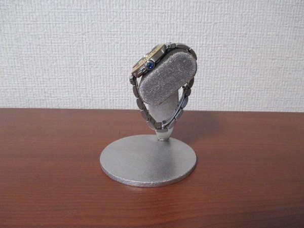 画像5: 腕時計スタンド　ブラックだ円支柱リーフ腕時計スタンド　 (5)