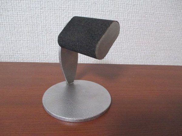 画像6: 腕時計スタンド　ブラックだ円支柱リーフ腕時計スタンド　 (6)