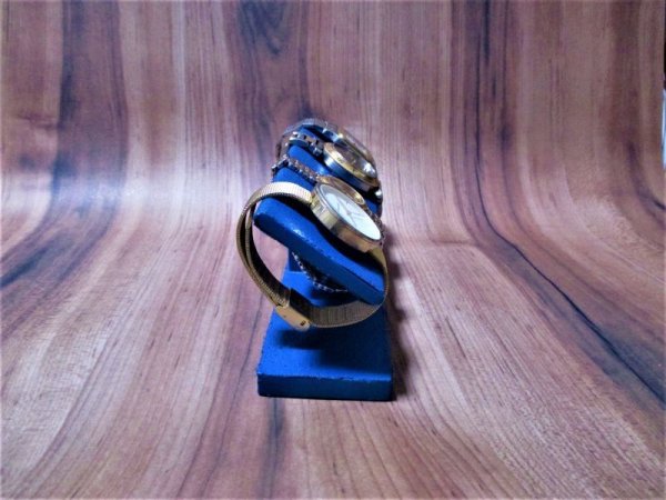 画像6: 腕時計スタンド　オールブルー4本掛けコルク腕時計スタンド　腕時計スタンド 手作り　腕時計スタンド 高級　腕時計スタンド おしゃれ (6)