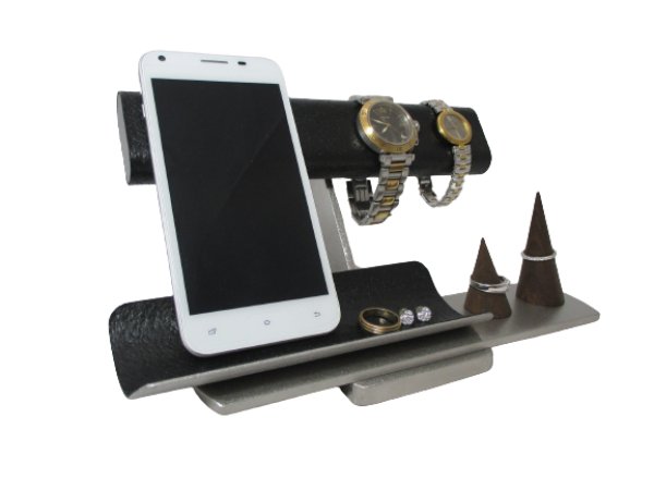 画像3: ウオッチスタンド　スマホスタンド　　腕時計4本掛け、スマホ、めがね、アクセサリー収納スタンド (3)