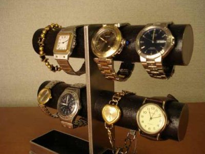 画像2: ウオッチスタンド　オールブラック腕時計スタンド