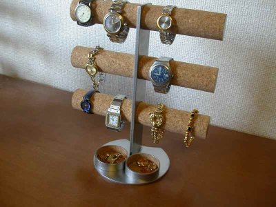 画像2: 腕時計スタンド　腕時計スタンド amazon　腕時計スタンド 自作　 12本掛け腕時計タワースタンド丸トレイバージョン