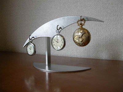 画像1: デザイン3本掛け懐中時計スタンド スタンダード
