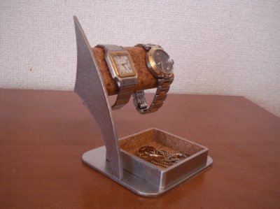 画像2: 時計スタンド　腕時計スタンド 高級　だ円大きいトレイ付き腕時計スタンド