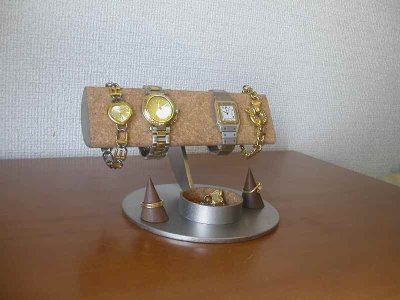 画像2: 時計スタンド　腕時計スタンドトレイ＆指輪ディスプレイ　IMG195