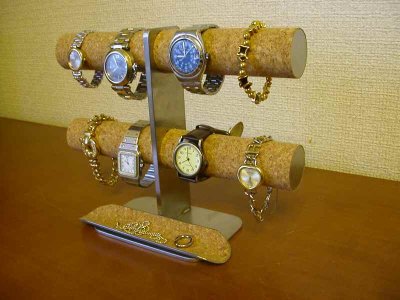 画像2: 腕時計スタンド　ウオッチスタンド　時計スタンド　腕時計スタンド 高級　腕時計スタンド おしゃれ　丸パイプ8本掛けインテリア　ロングトレイ