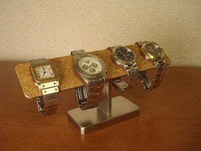 画像3: 腕時計スタンド　　バー4本掛け時計ケース風腕時計スタンド　