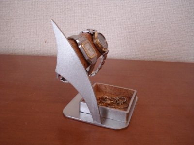 画像3: 時計スタンド　腕時計スタンド 高級　だ円大きいトレイ付き腕時計スタンド